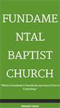 Mobile Screenshot of fundamentalbaptistchurch.net