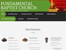 Tablet Screenshot of fundamentalbaptistchurch.net